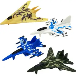 1 шт. минисамолет модели игрушки силы самолет-истребитель Игрушка развивающая игрушка военный самолет игрушка с инерционным механизмом в