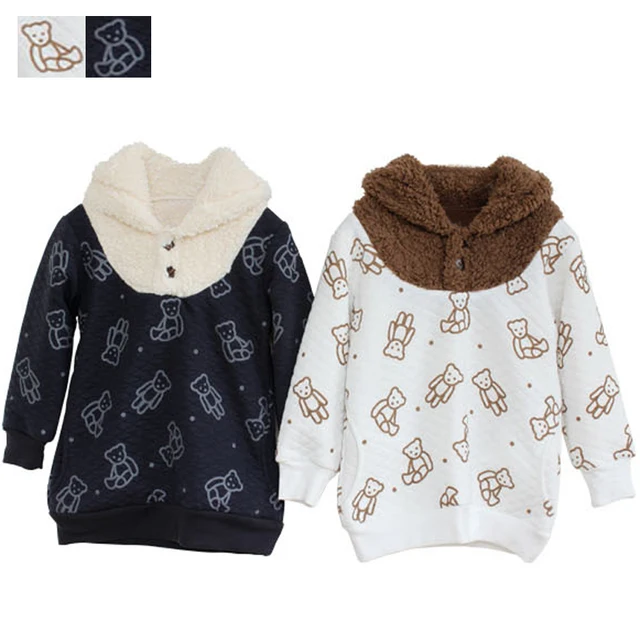 Cheap Fashion Boys Girls T-Shirt Hoodies Cotton Plus Velvet Child Sweatshirts Casual Cartoon Winter Kids Tops Coat Children Clothing