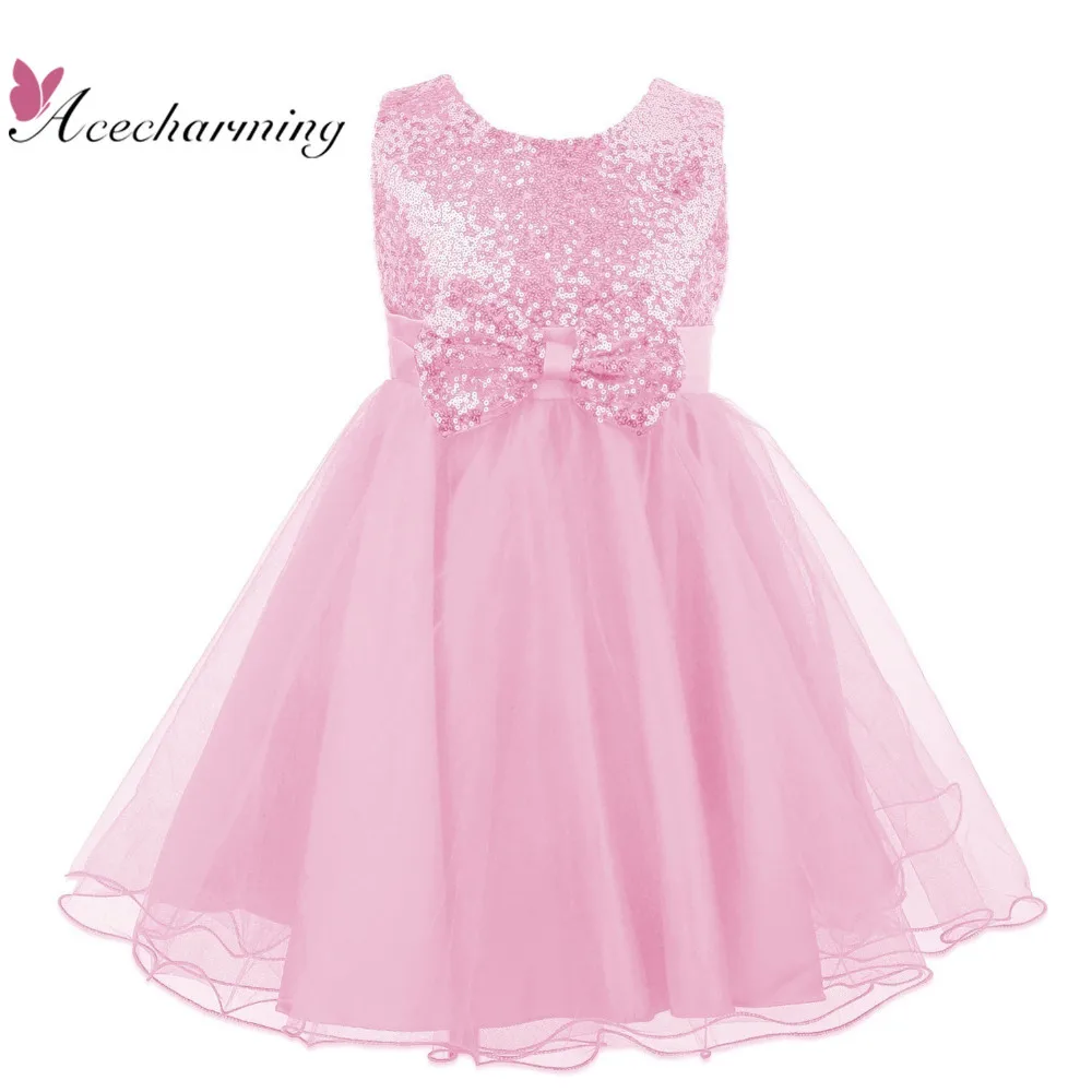8 цвета лето одежда принцесса лук платье девушки платья для детей свадьба день рождения одеяние fille enfant