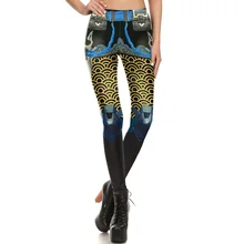 1681 Fitness Elastic Women Leggings Sexy Girl Polyester Slim Fit Workout Pants Trousers Blizzard Game OW Hanzo Scale Printed