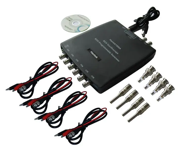 Hantek6052BE Виртуальный осциллограф USB на основе ПК 50 МГц 150 мс/с, portalbe инструменты осциллограф осциллометр