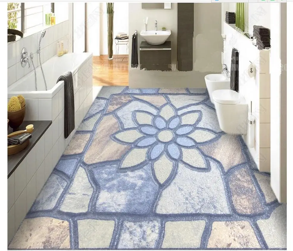 Custom photo wallpaper 3d flooring Waterproof self-adhesion murals
European pattern parquet background floor wallpaper Stickers