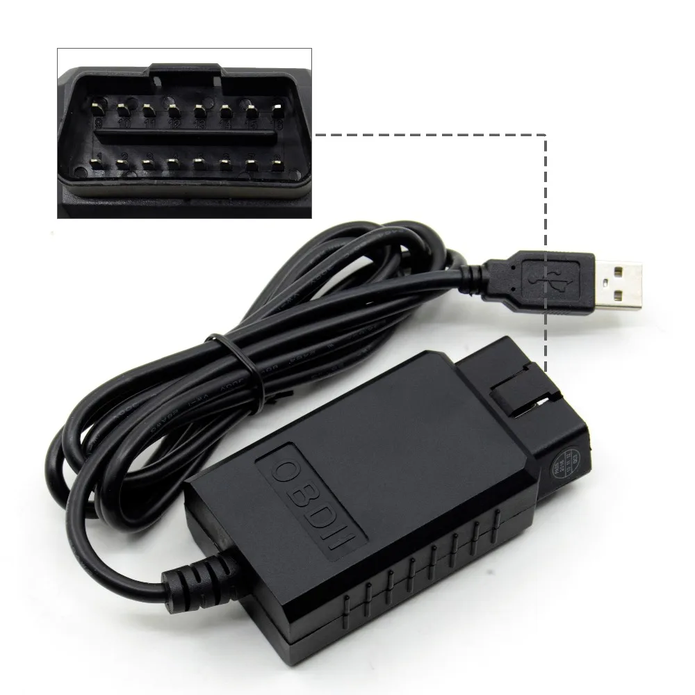 USB кабели ELM327 лучшего качества адаптер для большинства транспортных средств OBD2