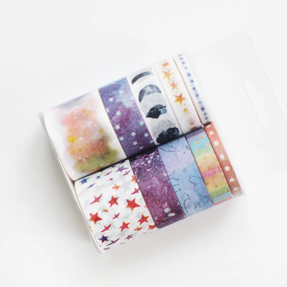 

10 pcs / Set washi tape Dreams washitape Starry sky masking tape Kawaii material escolar washi scrapbooking papelaria