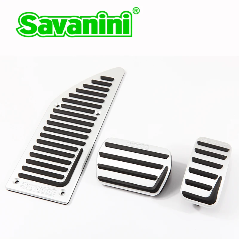 

Savanini Footrest Gas Accelerator Brake Pedals for Ford Focus Kuga and Lincoln MKC auto cars! Aluminum alloy! No drilling!