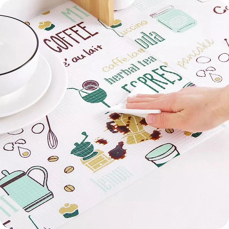 2M kitchen table drawer shelf liner contact paper hot sale waterproof pad no sliding wholesale can cut drawer pad wardrobe pad
