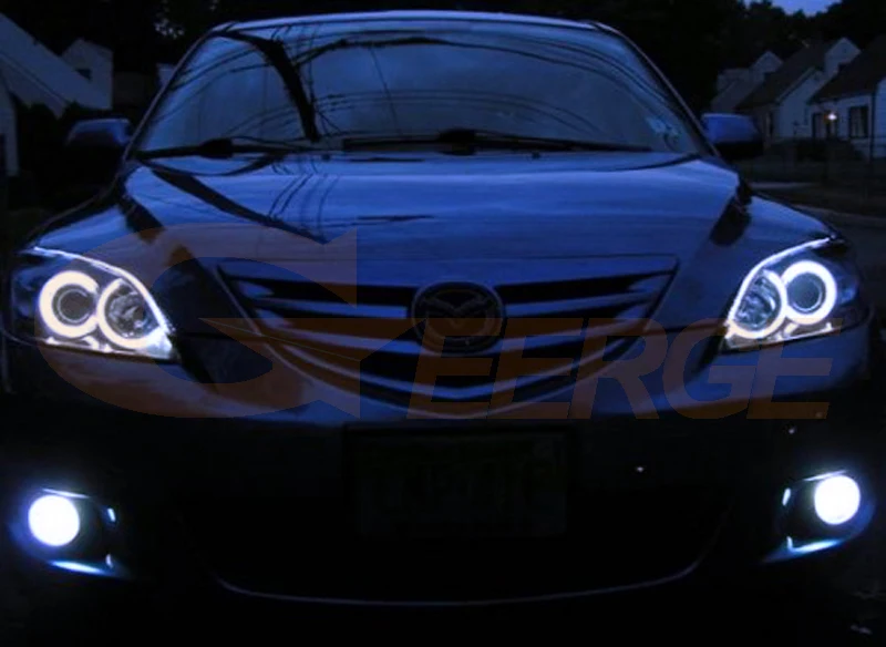 Для Mazda 3 Mazda 3 2003 2004 2005 2006 2007 отличные ангельские глазки Ультра яркое освещение COB комплект светодиодов «глаза ангела» halo кольца