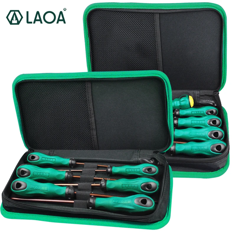 LAOA S2 Screwdrivers Set 6/9pcs Screwdriver Kit Slotted and Phillips