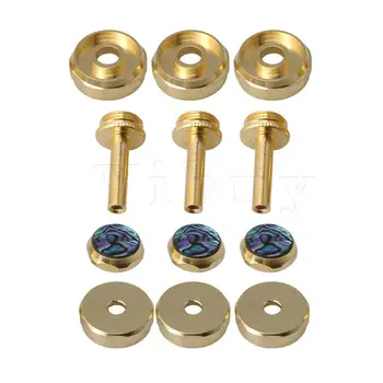 

Yibuy 3 Packs Trumpets Finger Buttons Abalone Shell Connecting Rods Valve Caps