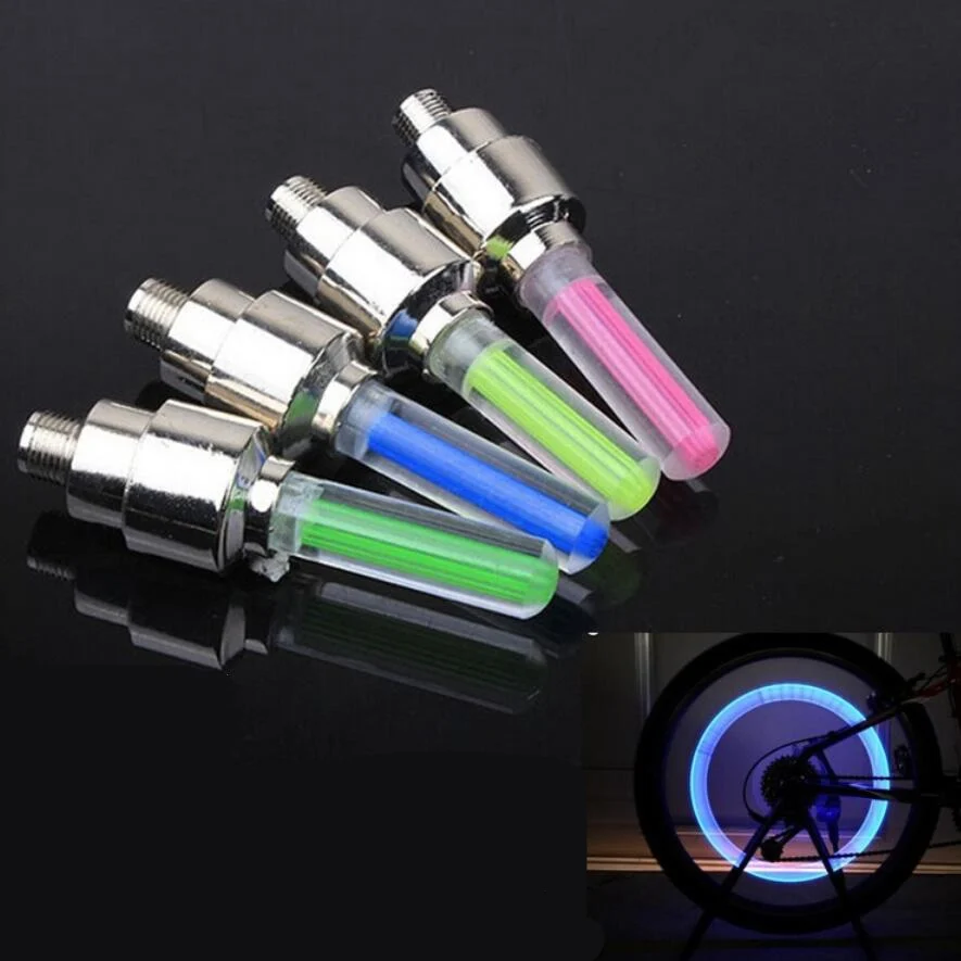 Flash Deal 1 pcs bike lights with battery mountain road bike bicycle light lights LEDS Tyre Tire Valve Caps Wheel  spokes LED Light BL0162 0