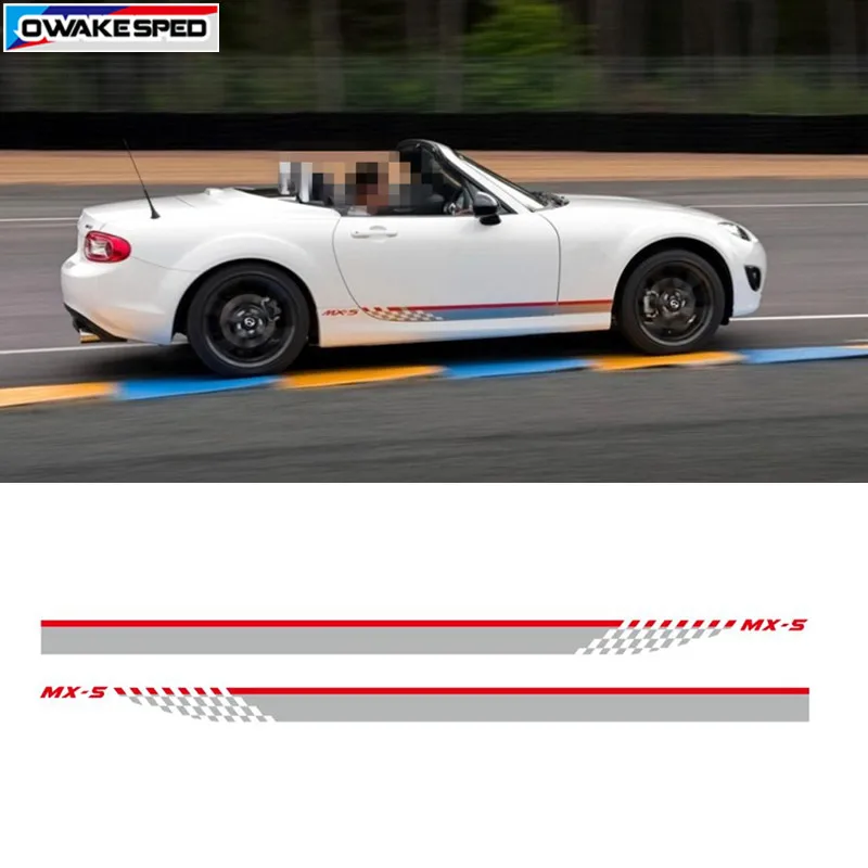 Adesivo per decalcomania in vinile per auto con strisce grafiche da corsa per  Mazda CX-5