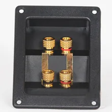 Клеммная коробка динамика утолщение пластик позолоченный ternminal аудио клеммный блок 502 колонка/