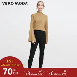 Vero Moda Весна Новый Высокая талия молния ремни с небольшой ноги открытие джинсы | 318132513