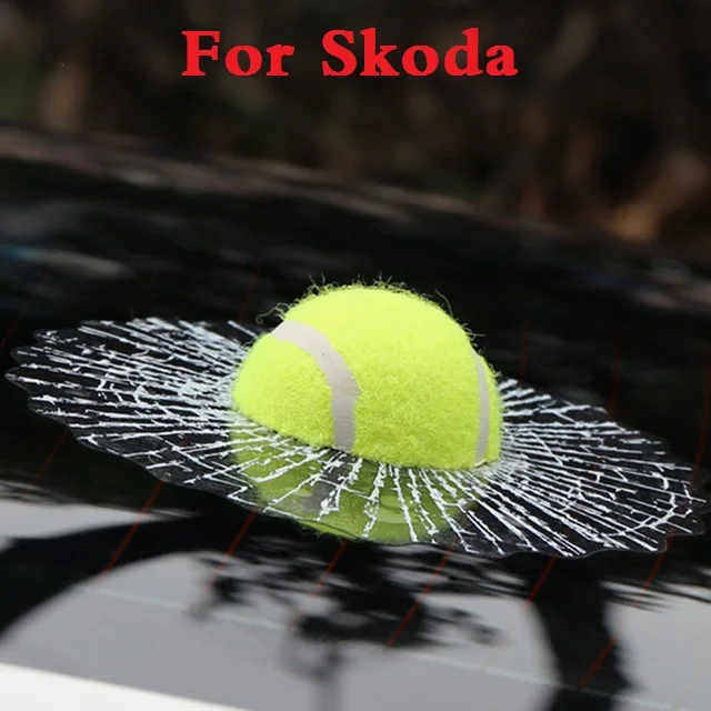 Car styling Window Sticker Decals 3D Tennis Hits Body for Skoda Citigo Fabia RS Octavia Rapid Superb Yeti |