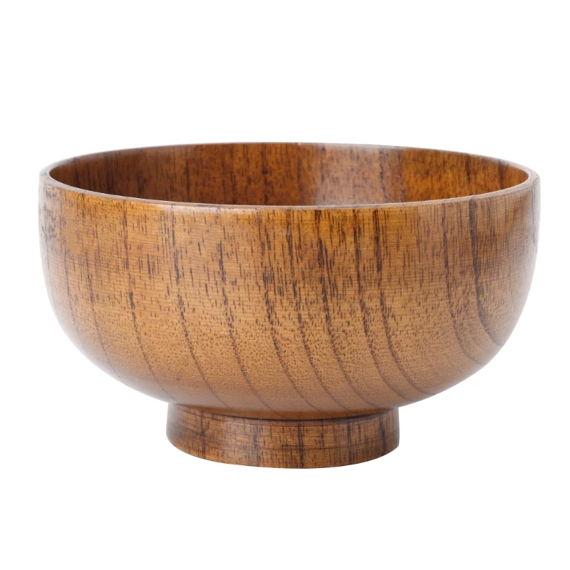 Новое натуральное дерево ююба миска для рисового супа контейнер для еды кухонная посуда деревянная чаша 4 размера