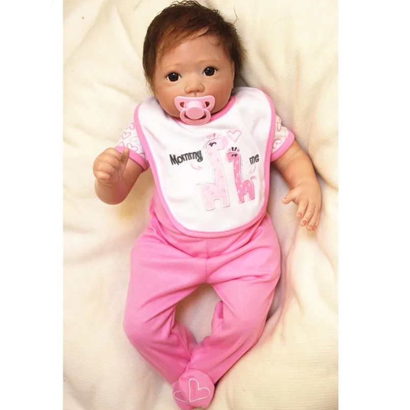 45CM Vinyl Reborn Doll Kids Playmate Gift for Girls 18 Inch Baby Alive Soft Toys for Children,Lifelike Reborn Babies Bonecas