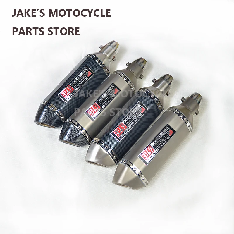 Universal Motorcycle Modified Scooter Akrapovic Yoshimura Exhaust Muffle Pipe Gy6 Cbr Cbr125 Cbr250 Cb400 Cb600 Yzf