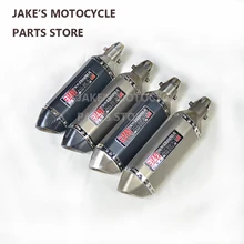 Universal Motorcycle Modified Scooter Akrapovic Yoshimura Exhaust Muffle Pipe Gy6 Cbr Cbr125 Cbr250 Cb400 Cb600 Yzf