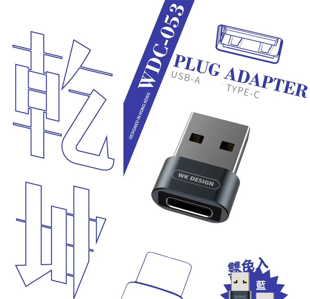 WK дизайн мужской USB-A для женщин тип-c OTG адаптер USB A к USB C зарядки передачи Конвертер Разъем для Macbook samsung huawei P20