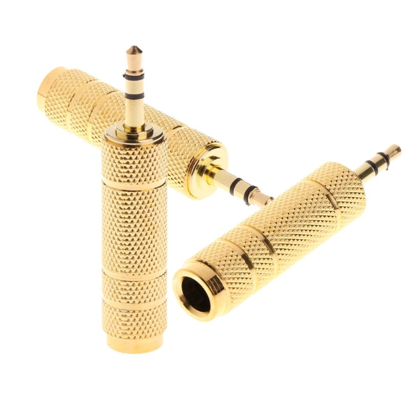 

Gold Plated 3.5mm 1/8Inch Male to 6.3mm 1/4Inch Female Stereo Adapter Jack Audio