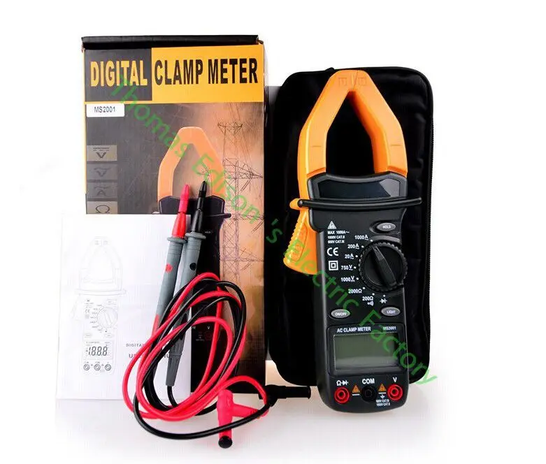 

High quality Hot Digital Clamp Meter Multimeter AC DC Current Volt Tester Ms2001