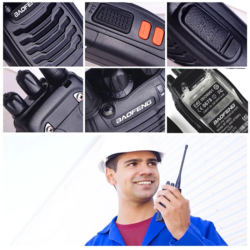 3pcs Baofeng bf-888s Walkie Talkie Dual-band Interphone CB Ham Radio hf Transceiver Portable bf 888s Two Way Radio 10km kulaklk