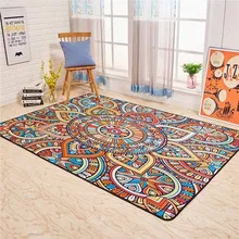 Цветной коврик в этническом стиле гостиная ковер диван журнальный столик спальня кровать полный ковер большой гардероб рождественские украшения