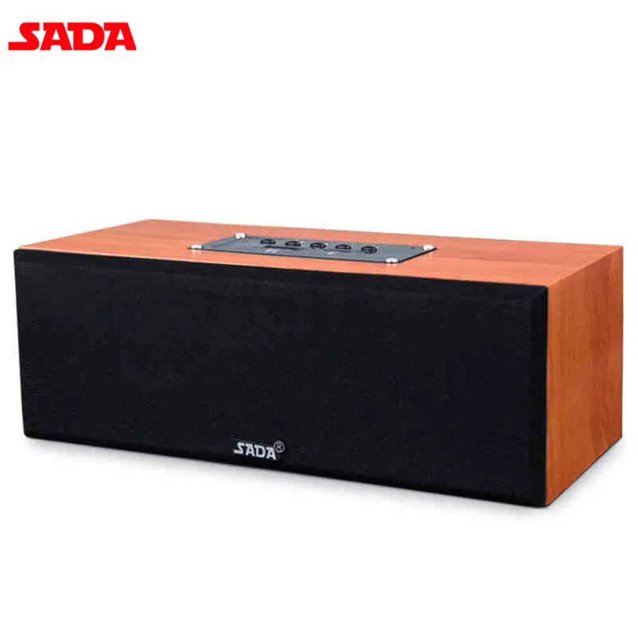 

SADA Full Range Wooden Speaker Home Music Subwoofer Portable Bluetooth Wireless Speaker HIFI CH2.0 Loudspeaker