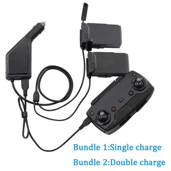 

3in1 Car Charger For DJI Mavic Air Intelligent Battery Charging Hub Mavic Air Connector USB Adapter Multi Battery Car Charger