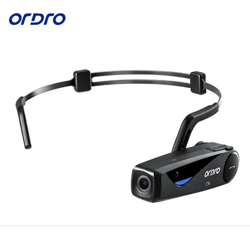 Костная проводимость ORDRO EP5 Bluetooth 4. 0 ручная свободная головная повязка экшн мини DV камера Любительская видеокамера с наушниками WiFi бесплатн...