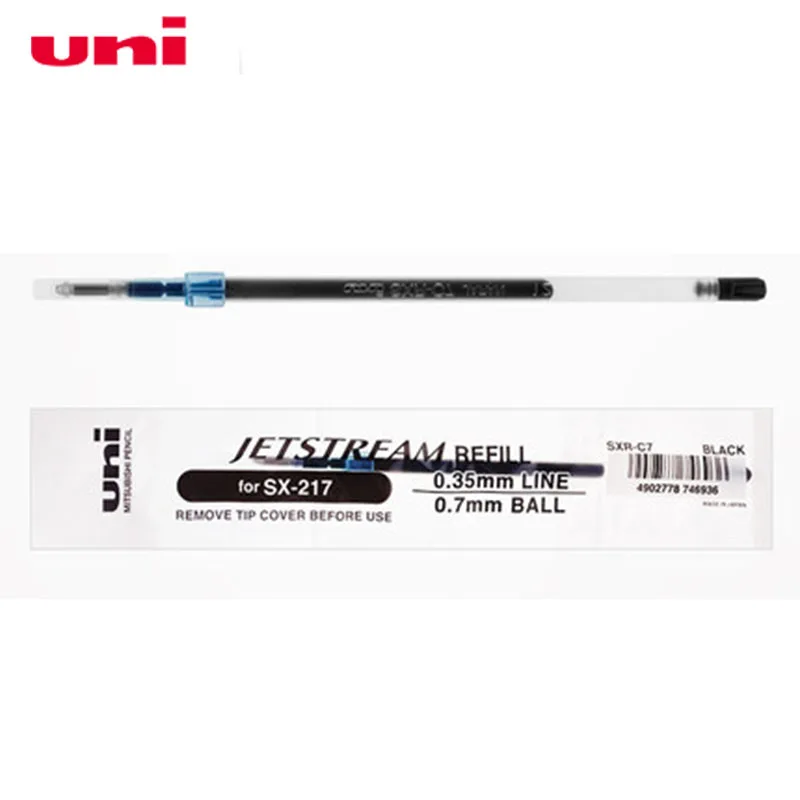 12 Pieces Japan UNI Jetstream Series Smooth Ballpoint Pen Refill SXR C7