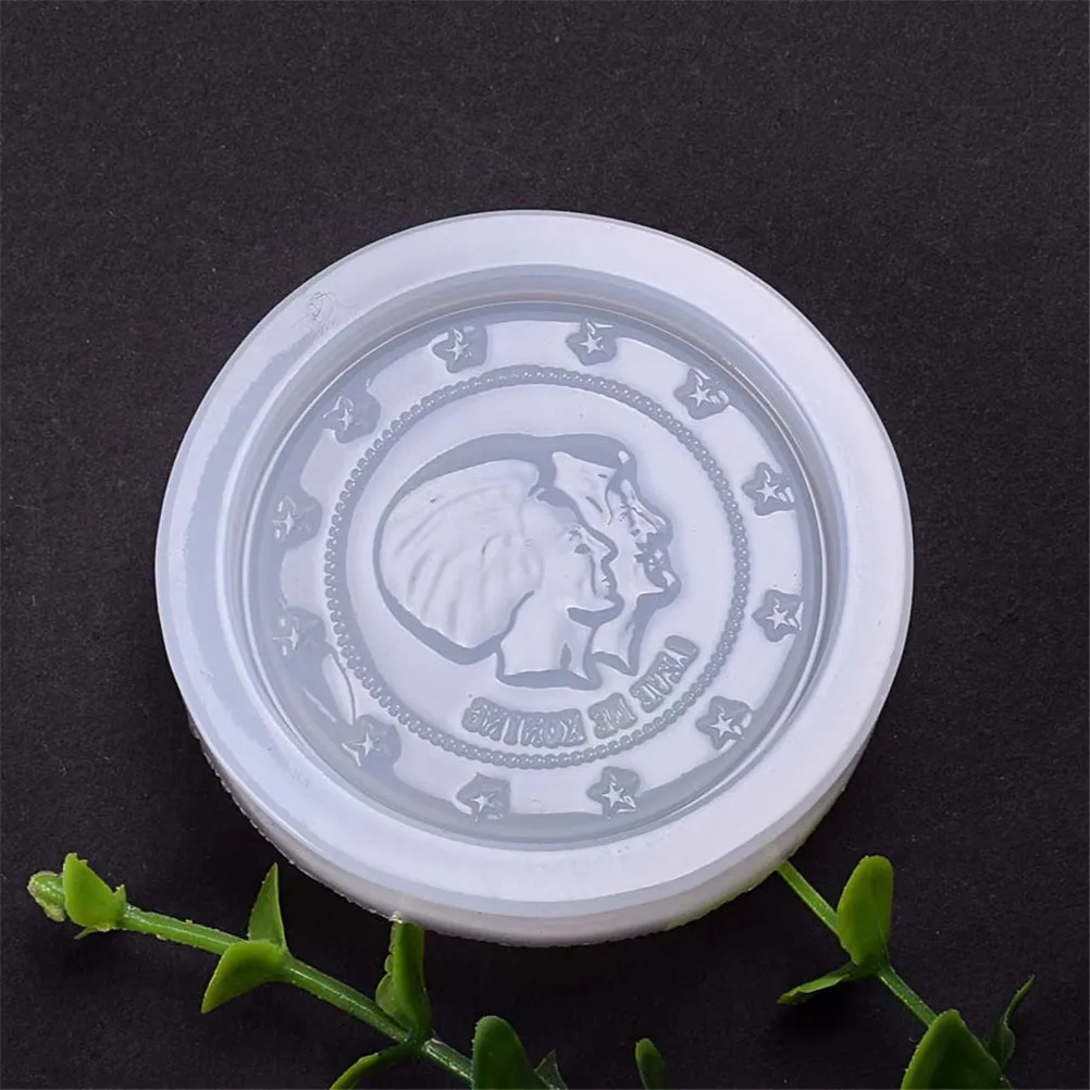 

1Pcs Round Coin Shape Fondant Silicone Molds Cake Decorating Tool Art and Craft Clay Mould for Chocolate Candy Mold Cookie