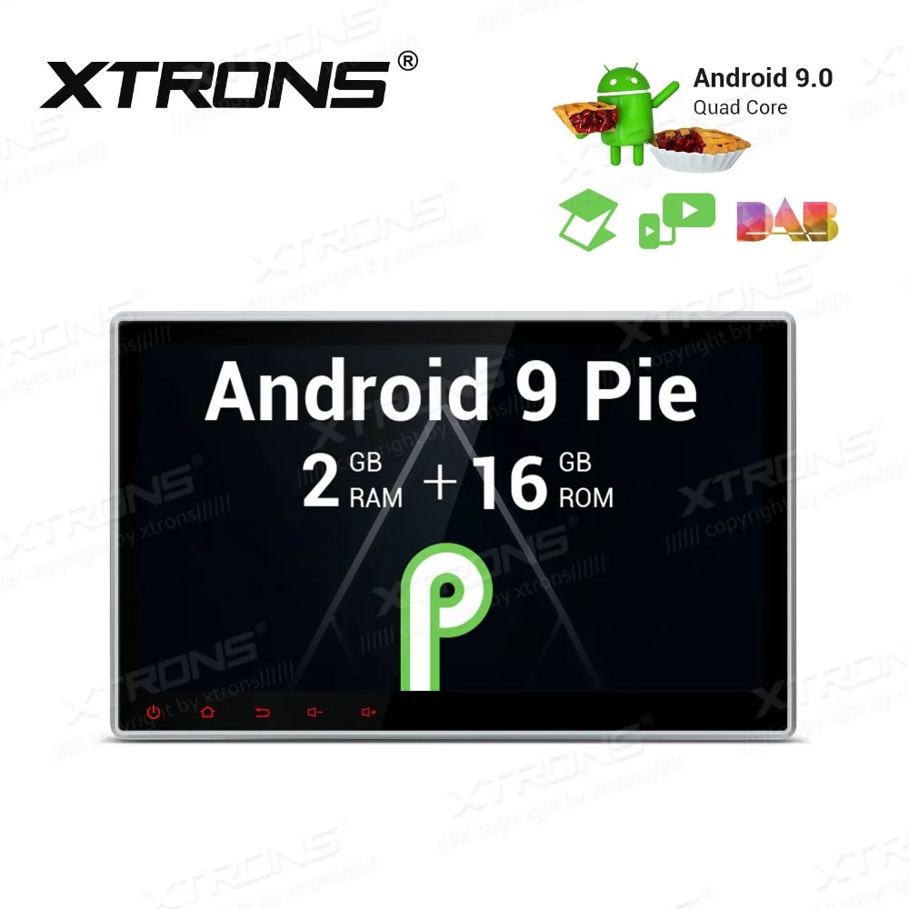 Perfect 10.1" Android 9.0 Pie OS Single Din Car Multimedia One Din Car Navigation GPS 1 Din Autoradio with 5 Adjustable Viewing Angles 1