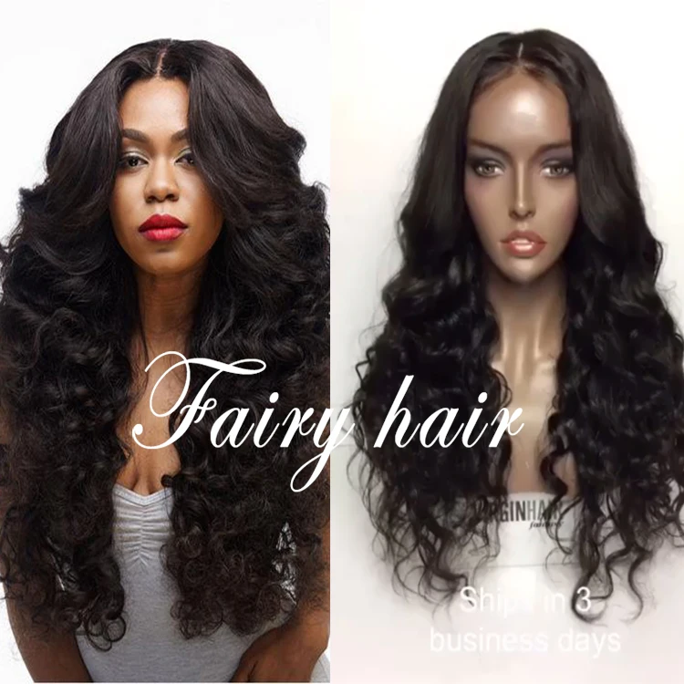 

180 Heavy Density Glueless Lace Front Wig Synthetic Loose Deep Wave Wig Heat Resistant Hair Lace Front Wavy Wigs For Black Women