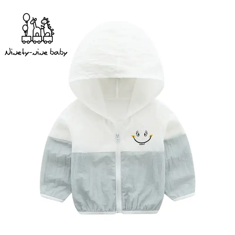 baby boy white summer jacket