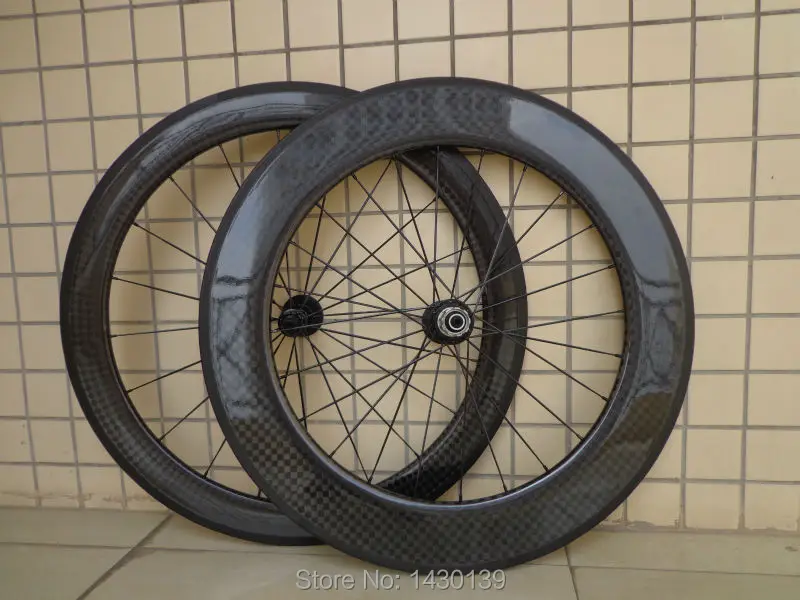 1pair New 700C front 60mm+rear 88mm tubular rims Road bike aero 12K