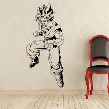 

Dragon Ball Son Goku Wall Decal Manga Anime Vinyl Sticker Home Interior Bedroom Decor Art Mural Door Sticker Housewares #T342