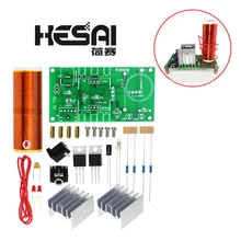 Мини Тесла катушка комплект 15 Вт мини музыкальный плазменный динамик с катушкой Тесла Беспроводная передача DC 15-24 В Diy Kit