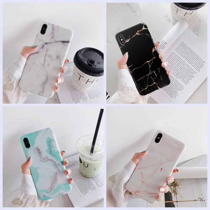 

Luxury marble foundation mobile soft phone case for iPhone X 10 XR Xs MAX case for iphone 7 8 6 6s PLUS phone back cover coque