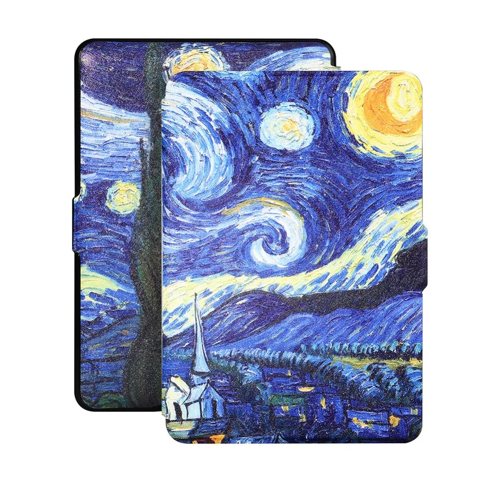 For Amazon New Kindle (8th Generation 2016) 6'' E-reader Cover Premium PU Leather Slim Shell Smart Auto Wake/Sleep | Компьютеры и