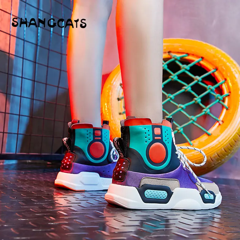 

Super Cool Women Flats Platform Shoes Women Fashion Glitter Sneakers Women Thick Sole Chunky Shoes high quality black green 2019