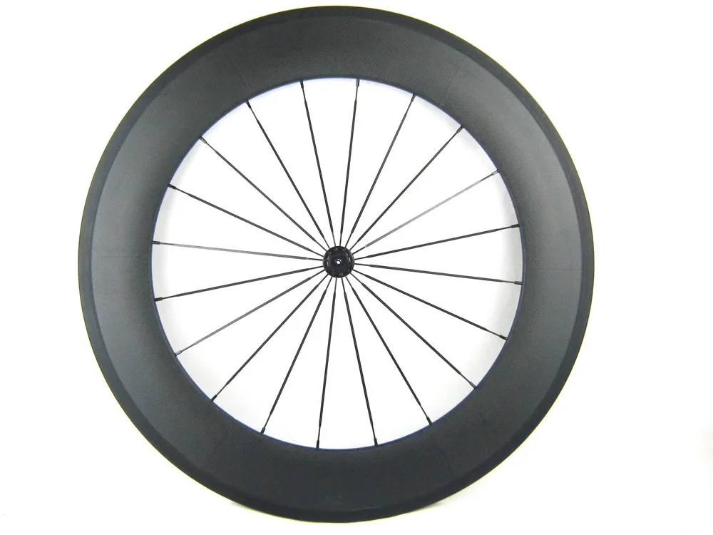 Full Carbon 88mm Clincher for V Brake Wheel Road Bicycle Front Wheel