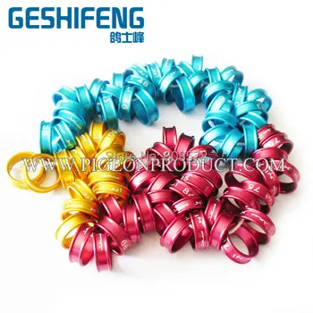 

free shipping 2016 hot sell aluminium pigeon &bird leg ring,ring pigeon