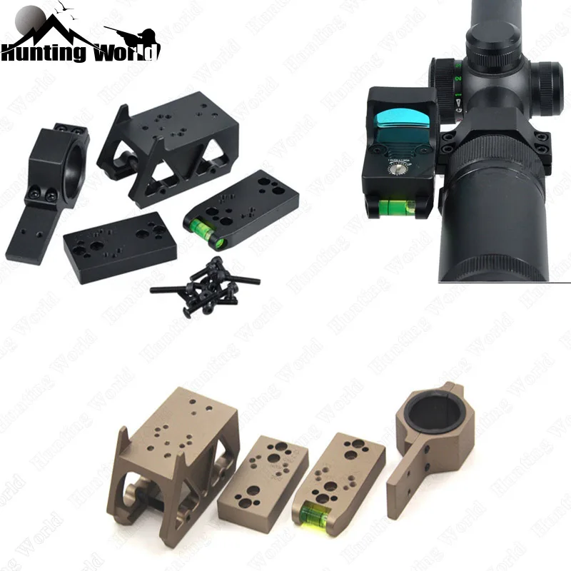 

Tactical Multifunctional Micro Red Dot Riser Sight Mount Lever with Bubble Level for DOC/RMR/DP PRO/T1/T2 Red Dot Hunting Caza