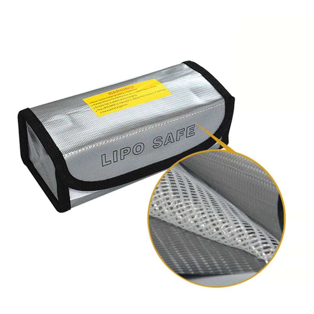 

Useful Lithium Battery Fireproof Guard Bag Helicopters Levert Protection Bag Explosion Proof Bag Silver Home Garden Supplies
