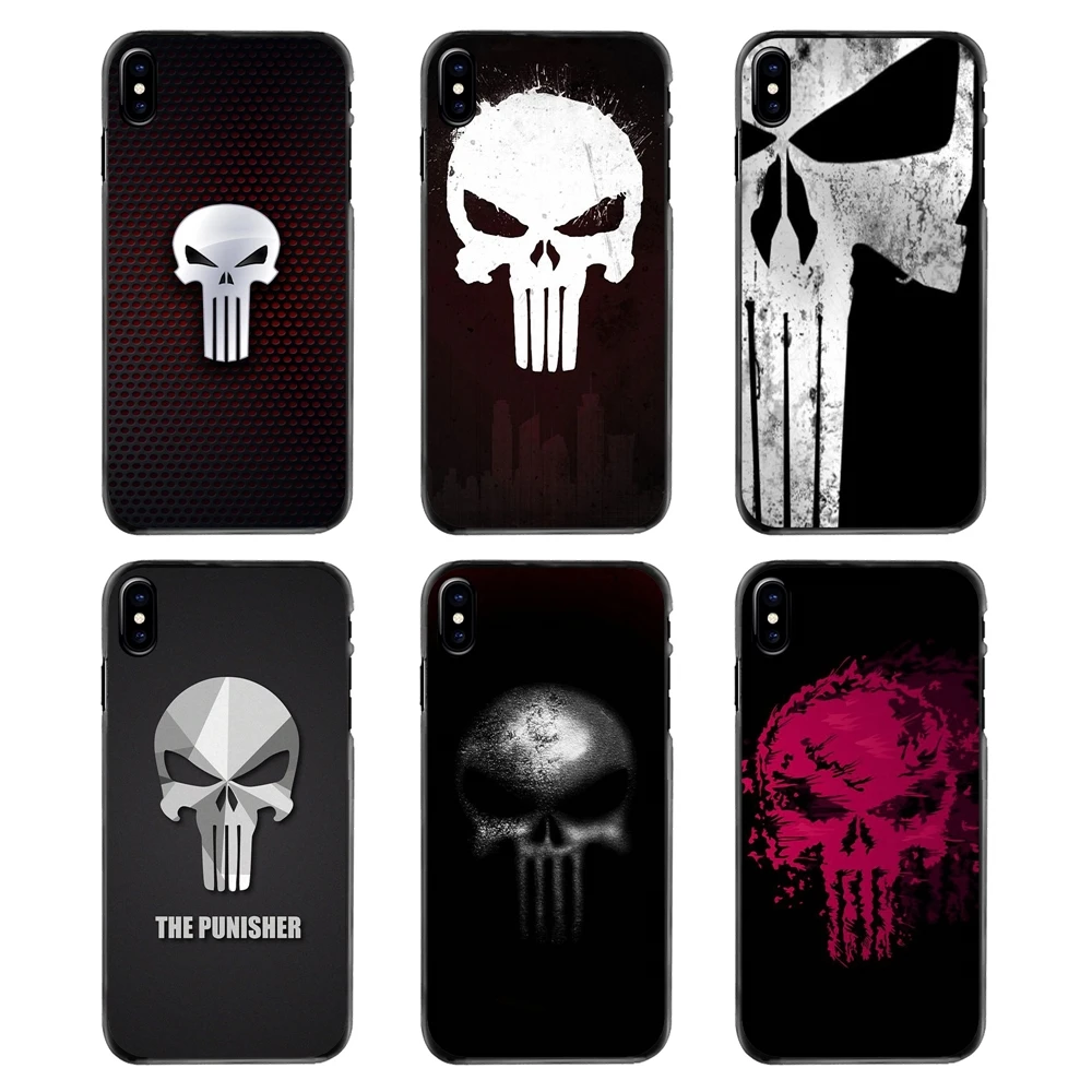 comic The Punisher Skull Metal Logo Poster For Samsung Galaxy A3 A5 A7 A8 J1 J2 J3 J5 J7 Prime 2015 2016 2017 Mobile Phone Cover |