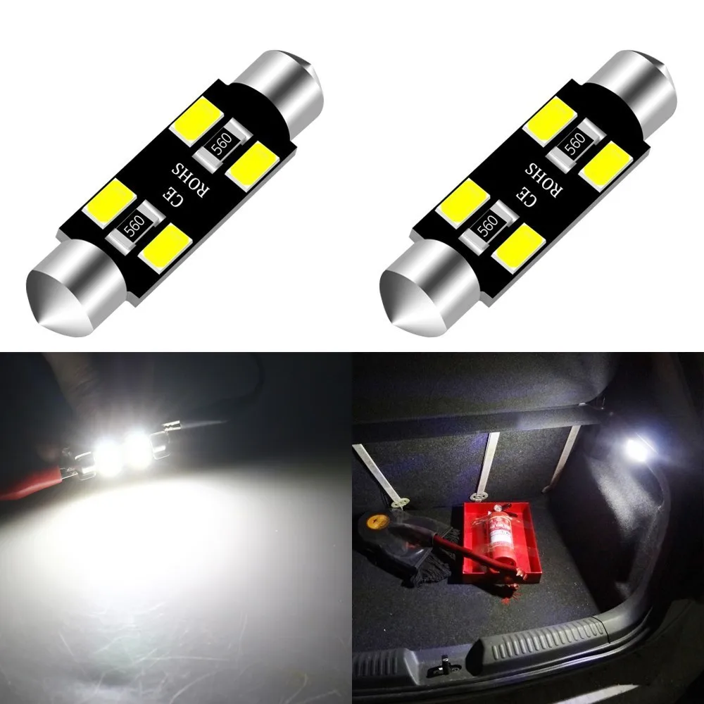 

1pcs Festoon 41mm C5W Led 5630 4smd LED Interior Reading Bulbs Dome Lamps Auto Car LED Light Bulb 12V