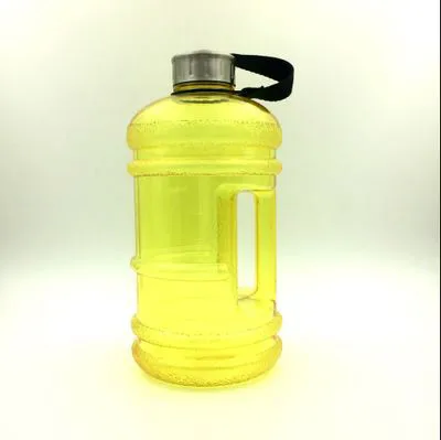 2.2L бутылка для воды моя бутылка большой BPA бесплатно для занятий спортом, тренажерного зала бутылка для воды крышка чайник тренировки бутылка для воды Спортивная - Цвет: Yellow