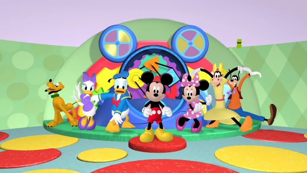 A5 OEM Mickey Mouse Clubhouse Together Minnie Daffy art cartoon wall wallpaper stickers Mural customized cute