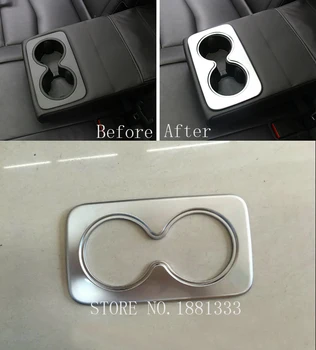 

TTCR-II Accessories For Cadillac XT5 2016 2017 ABS Back Seat Water Beverage Cup Holder Cover Sticker Trim Strip Chrome Sticker